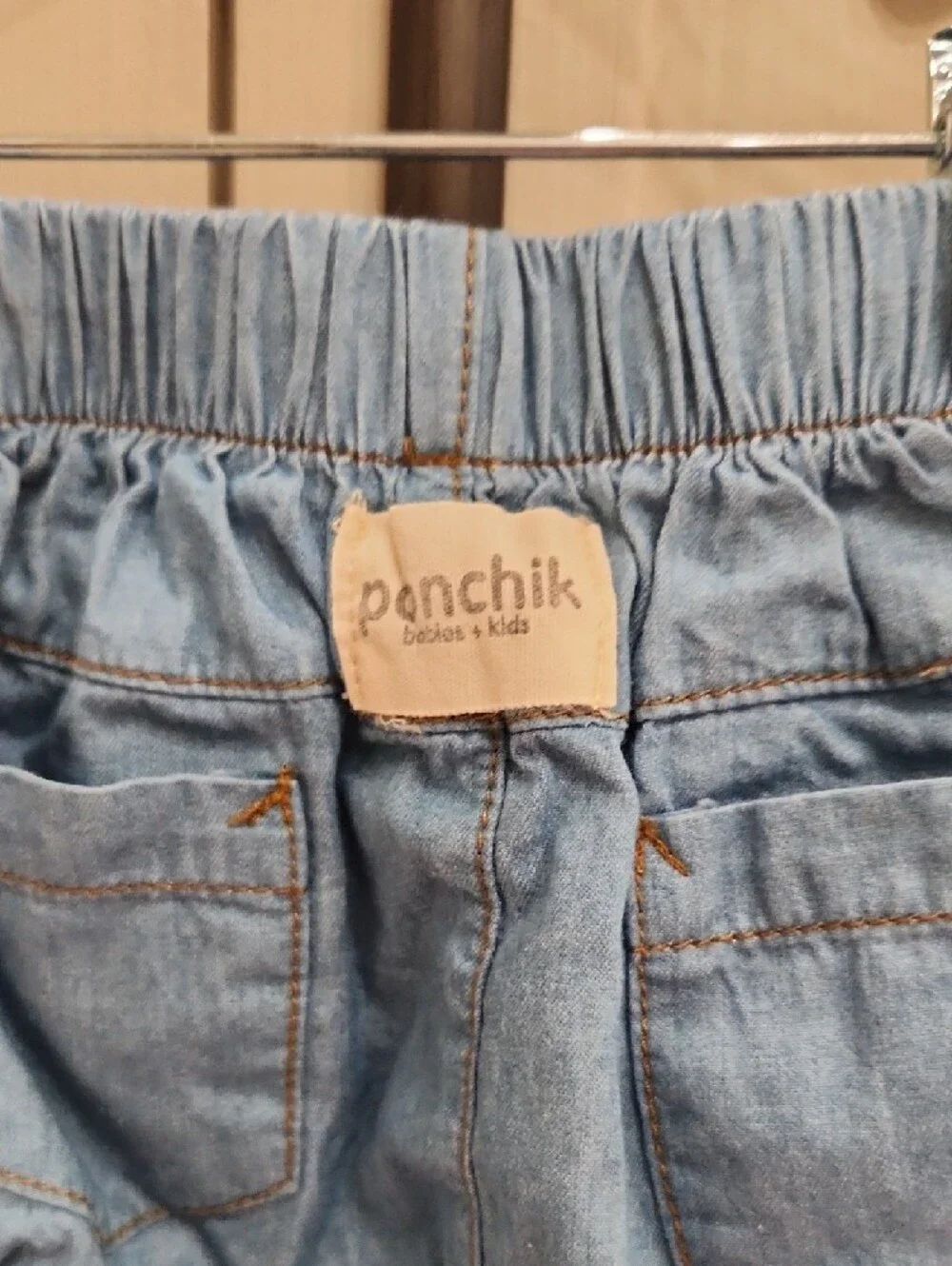 Ponchik Baby Girl Denim Bloomers - Light Blue Size 12 - 18 Months